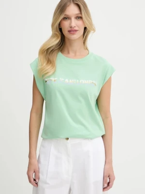 Pepe Jeans t-shirt bawełniany damski kolor zielony PL506121
