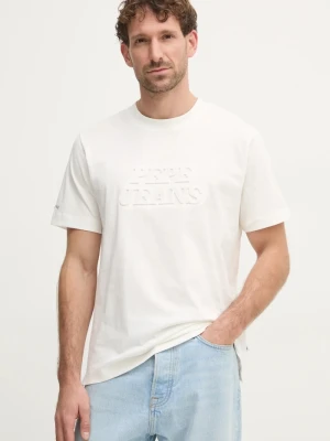 Pepe Jeans t-shirt bawełniany DARIUS TEE beżowy