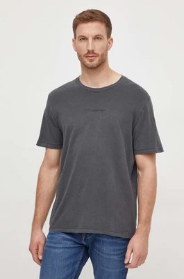 Pepe Jeans t-shirt bawełniany Dave Tee męski kolor szary z nadrukiem PM509231