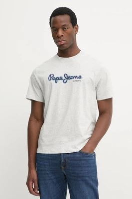 Pepe Jeans t-shirt bawełniany DORIAN TEE męski kolor szary z nadrukiem PM509721