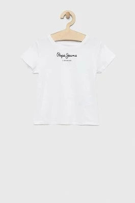 Pepe Jeans t-shirt bawełniany dziecięcy kolor biały