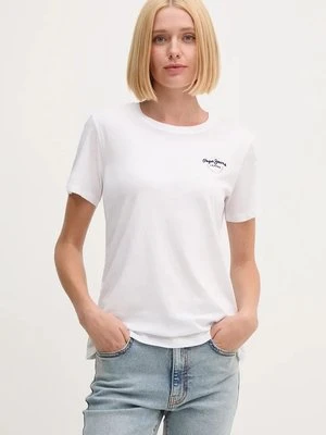 Pepe Jeans t-shirt bawełniany GABRIELA damski kolor biały PL505967