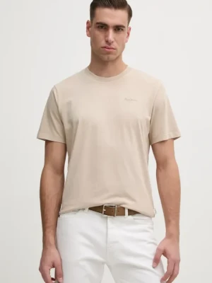 Pepe Jeans t-shirt bawełniany Jacko kolor beżowy PM508664