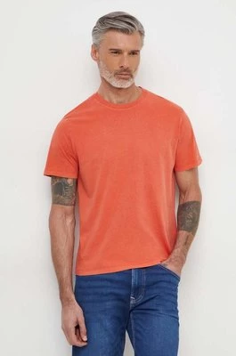 Pepe Jeans t-shirt bawełniany Jacko męski kolor pomarańczowy gładki