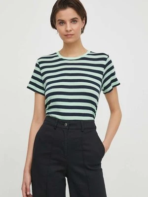 Pepe Jeans t-shirt bawełniany JINX damski kolor zielony PL505845