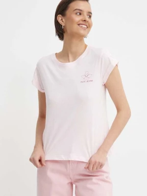 Pepe Jeans t-shirt bawełniany KAYLA damski kolor różowy PL505823