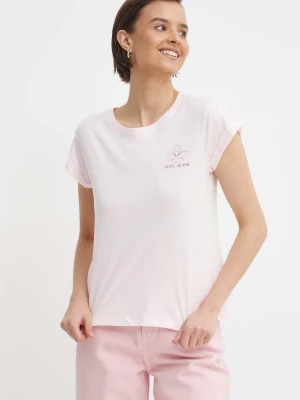 Pepe Jeans t-shirt bawełniany KAYLA różowy