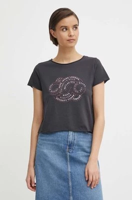 Pepe Jeans t-shirt bawełniany KENNA damski kolor szary PL505857