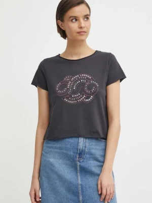 Pepe Jeans t-shirt bawełniany KENNA damski kolor szary PL505857