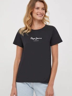 Pepe Jeans t-shirt bawełniany kolor czarny