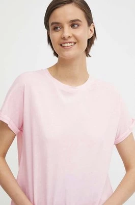 Pepe Jeans t-shirt bawełniany LIU damski kolor różowy PL505832