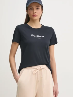 Pepe Jeans t-shirt bawełniany MACY damski kolor granatowy PL506012