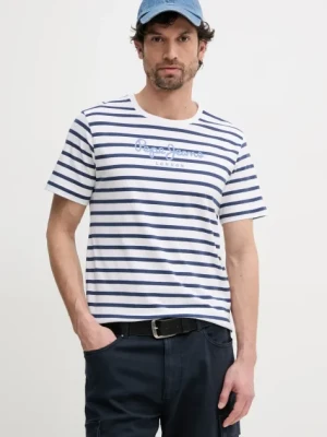 Pepe Jeans t-shirt bawełniany męski kolor biały wzorzysty