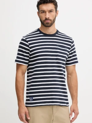 Pepe Jeans t-shirt bawełniany męski kolor granatowy wzorzysty PM5010085