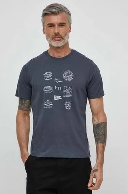 Pepe Jeans t-shirt bawełniany męski kolor szary z nadrukiem