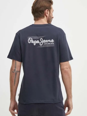 Pepe Jeans t-shirt bawełniany SINGLE CLIFORD granatowy