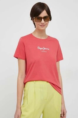 Pepe Jeans t-shirt bawełniany Wendy kolor czerwony