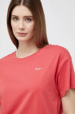 Pepe Jeans t-shirt bawełniany Wimani kolor czerwony