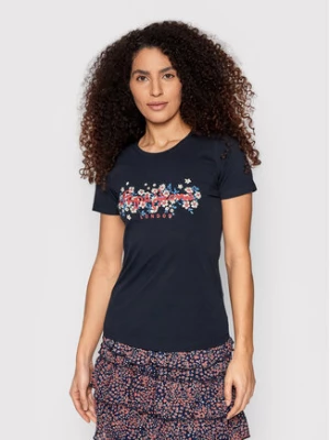 Pepe Jeans T-Shirt Bego PL505133 Granatowy Regular Fit
