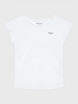 Pepe Jeans T-Shirt Bloomy PG502930 Biały Regular Fit