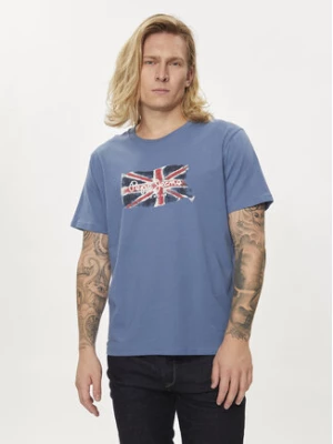 Pepe Jeans T-Shirt Clag PM509384 Niebieski Regular Fit