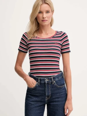 Pepe Jeans t-shirt damski kolor granatowy PL5000014