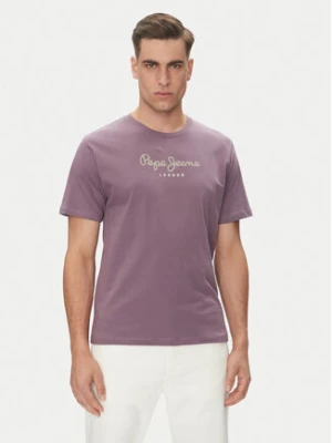 Pepe Jeans T-Shirt Eggo N PM508208 Fioletowy Regular Fit