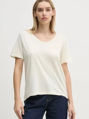 Pepe Jeans t-shirt FABIANA damski kolor beżowy PL505953