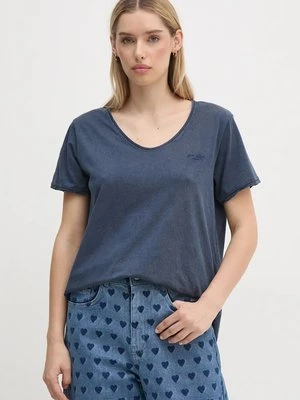 Pepe Jeans t-shirt FABIANA damski kolor niebieski PL505953