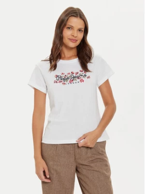 Pepe Jeans T-Shirt Ginny PL505945 Biały Regular Fit