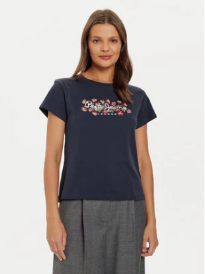 Pepe Jeans T-Shirt Ginny PL505945 Granatowy Regular Fit