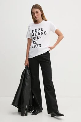 Pepe Jeans t-shirt GIO damski kolor biały PL505962