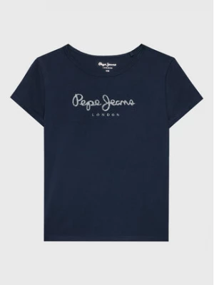 Pepe Jeans T-Shirt Hana PG502924 Granatowy Regular Fit