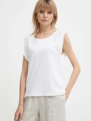 Pepe Jeans t-shirt lniany KAI kolor beżowy PL505842