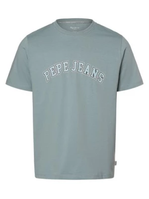 Pepe Jeans T-shirt męski Mężczyźni Bawełna niebieski nadruk,