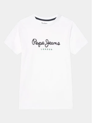 Pepe Jeans T-Shirt New Art N PB503493 Biały Regular Fit