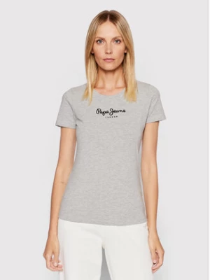 Pepe Jeans T-Shirt New Virgina PL505202 Szary Slim Fit