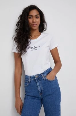 Pepe Jeans t-shirt NEW VIRGINIA SS N damski kolor biały