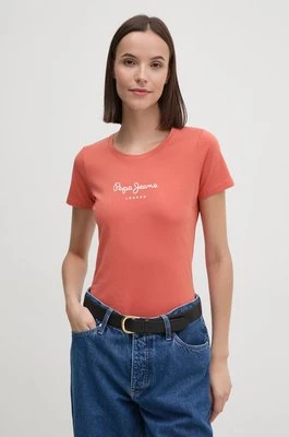 Pepe Jeans t-shirt NEW VIRGINIA SS N damski kolor pomarańczowy PL505202