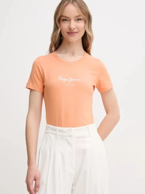Pepe Jeans t-shirt NEW VIRGINIA SS N damski kolor pomarańczowy PL505202