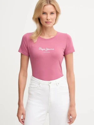 Pepe Jeans t-shirt NEW VIRGINIA SS N damski kolor różowy PL505202