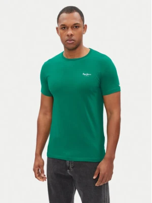 Pepe Jeans T-Shirt Original Basic PM508212 Zielony Slim Fit
