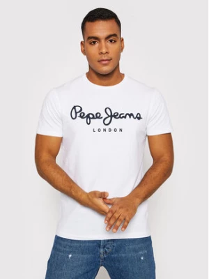 Pepe Jeans T-Shirt Original PM508210 Biały Slim Fit