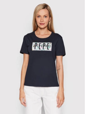 Pepe Jeans T-Shirt Patsy PL505218 Granatowy Regular Fit