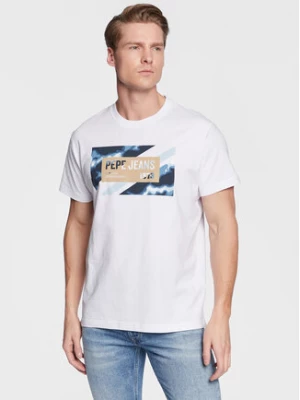Pepe Jeans T-Shirt Rederick PM508685 Biały Regular Fit