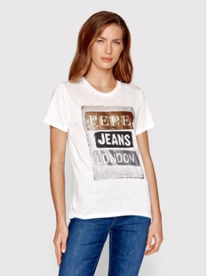 Pepe Jeans T-Shirt Tyler PL505351 Biały Regular Fit