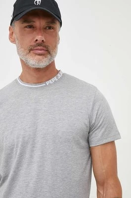 Pepe Jeans t-shirt Warian męski kolor szary z nadrukiem