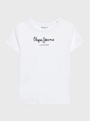 Pepe Jeans T-Shirt Wenda PG502960 Biały Regular Fit