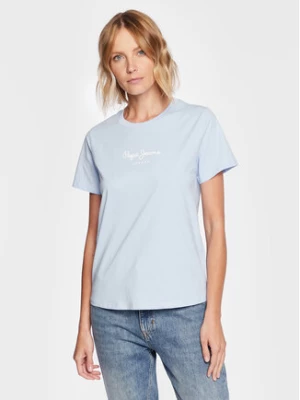 Pepe Jeans T-Shirt Wendy PL505480 Błękitny Regular Fit