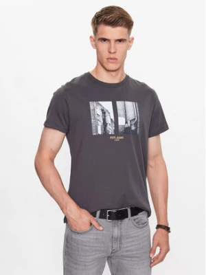 Pepe Jeans T-Shirt Worth PM508956 Szary Regular Fit